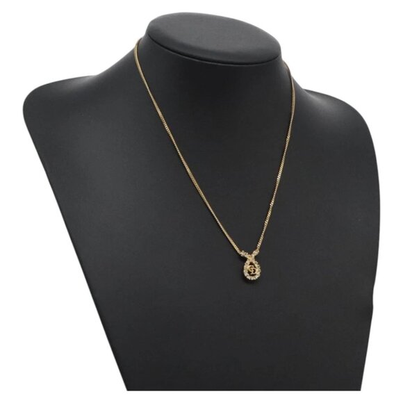 Christian Dior Necklace metal Gold Auth am7828 - Picture 1 of 11